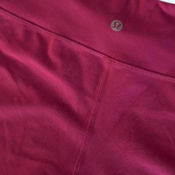 Lululemon Athletica Pink Leggings Plush Comfort - Picture 4 of 4